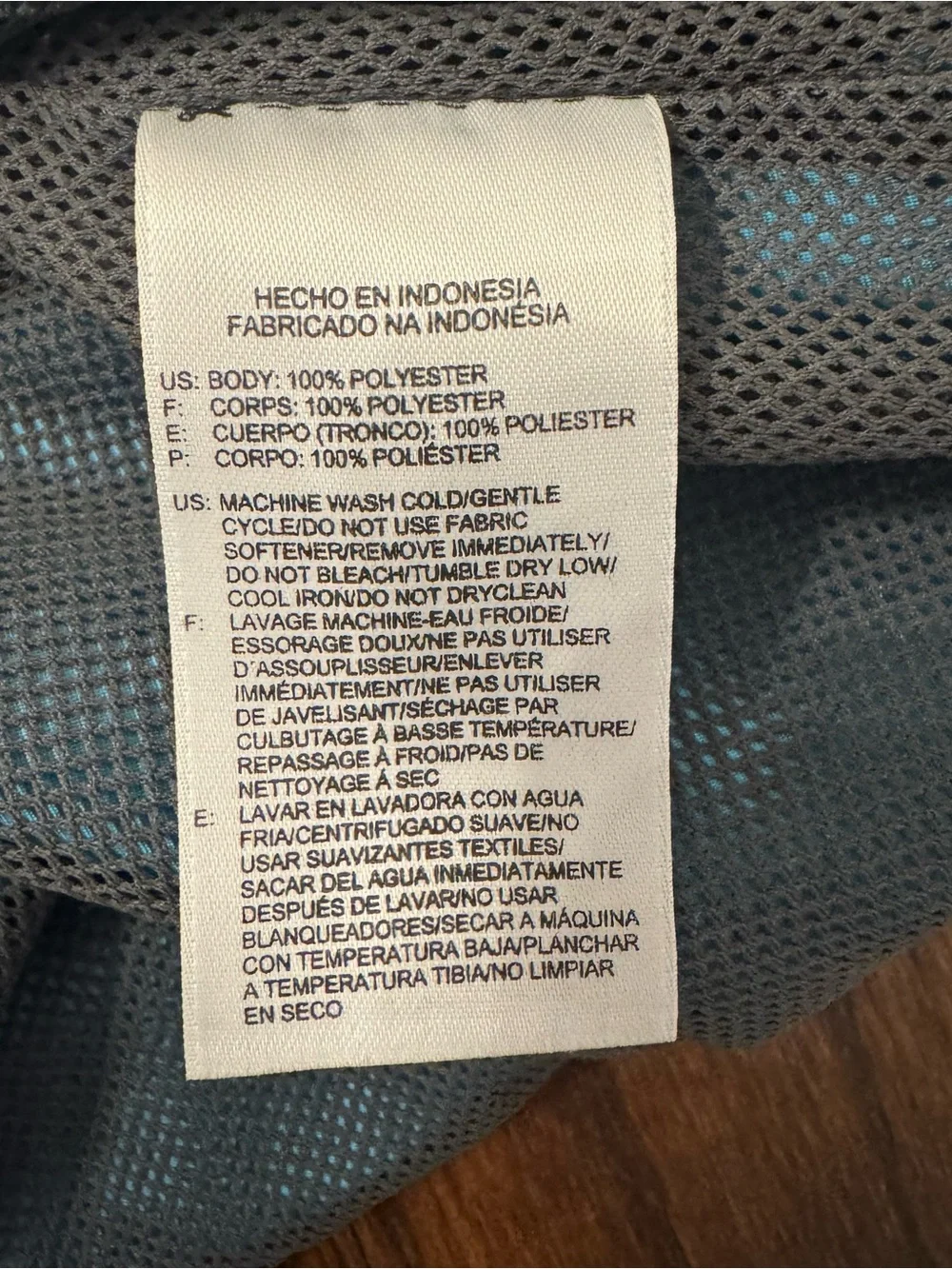 Men's Reebok Blue Hooded Windbreaker Jacket Size Large